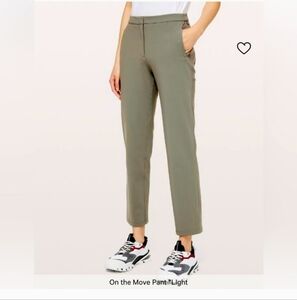 Athleta On The Move Trouser Pant Olive Green Size 4